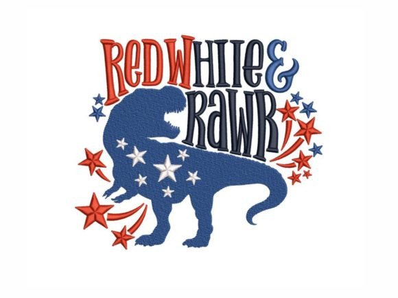 American Dino: Whimsy Meets Patriotic Charm