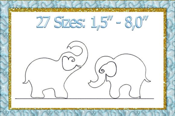 Animal Border Pattern Quilting Embroider