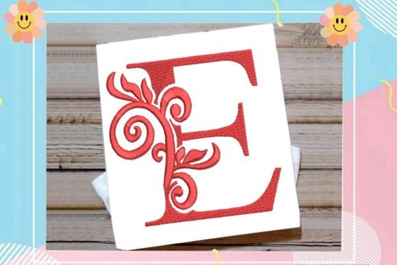 Beautiful Letter E Monogram
