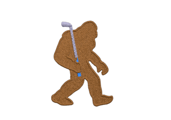 Bigfoot with Golf Club