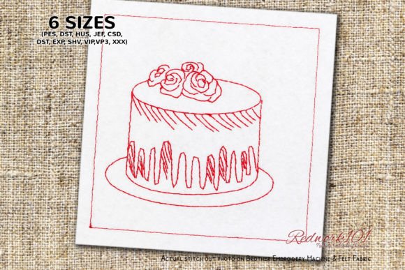 Birthday Cake with Rose Decoration