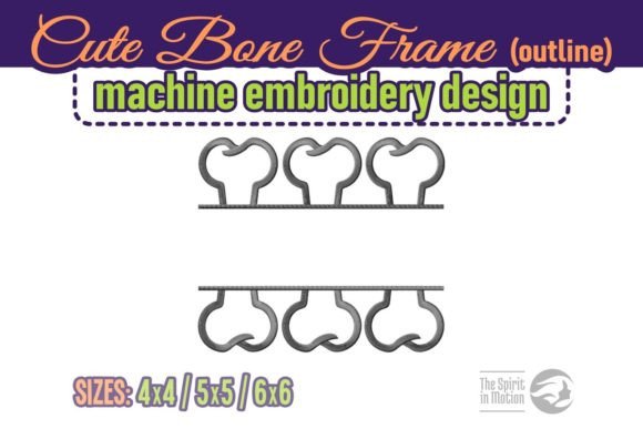 Cute Bone Split Name Frame