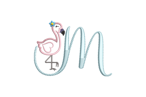 Flamingo Alphabet M