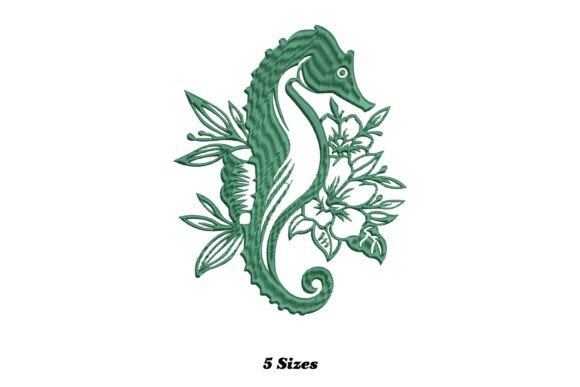 Floral Seahorse: A Seasonal Embroidery Gem