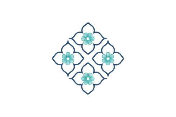Geometric Floral Motif