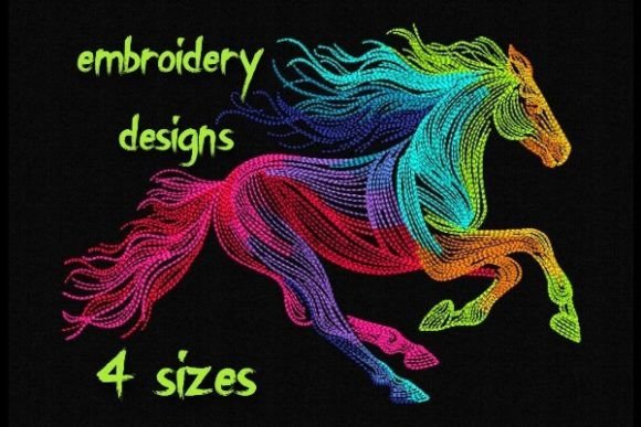 Neon Horse: A Seasonal Embroidery Standout